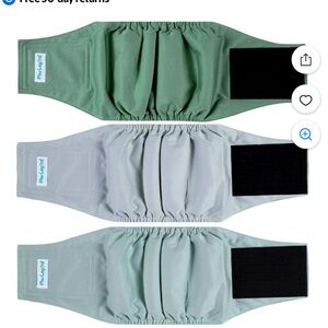 Paw Legend male belly bands/dog wraps, set of three, size M, NWOT.